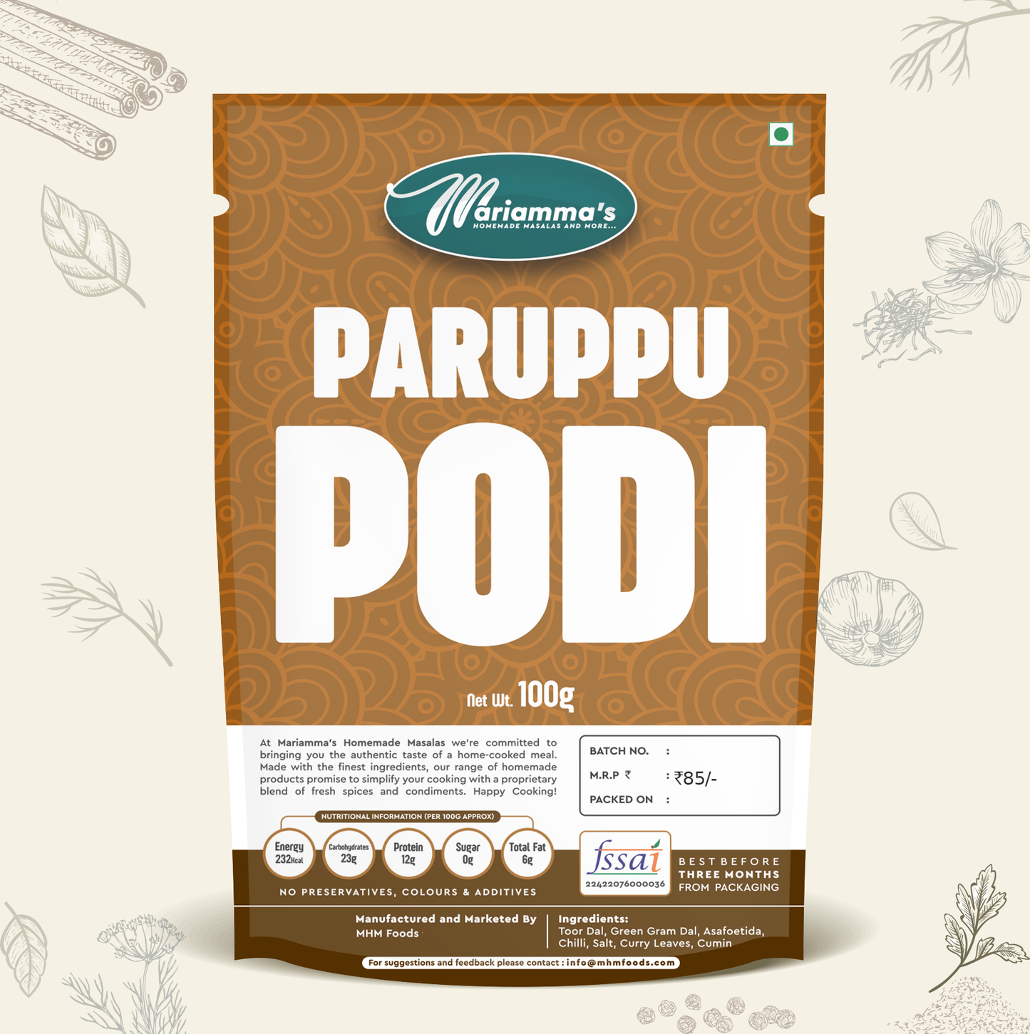 Paruppu Podi